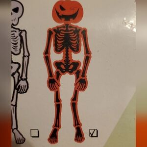 Evergreen Poseable Hanging Skeleton Pumpkin